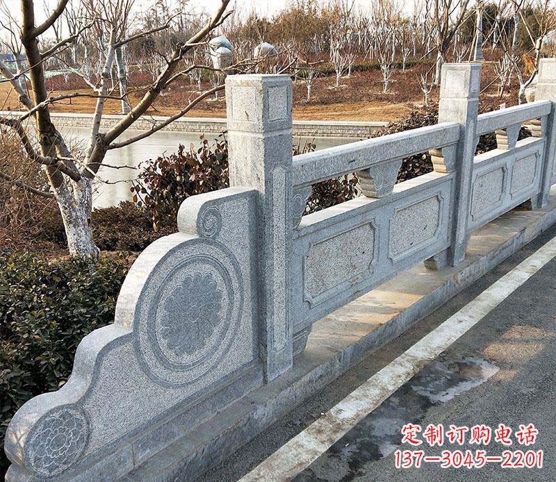 青海园林仿古石栏板景观石雕_1