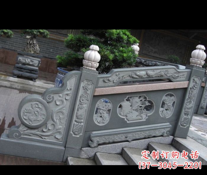 青海园林景观大理石栏板雕塑 (6)