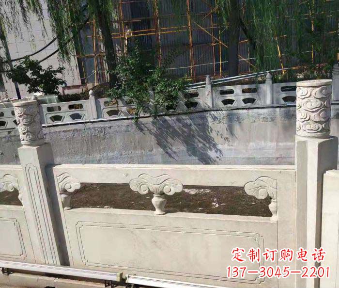 青海园林景观大理石栏板石雕 (6)