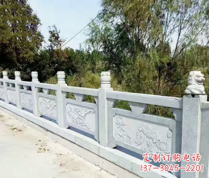 青海园林景观大理石栏板石雕_1