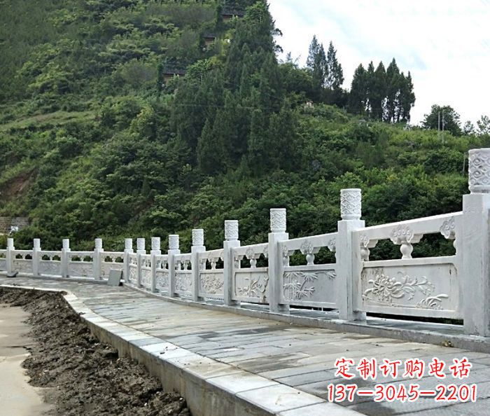 青海园林景观大理石栏板石雕_2