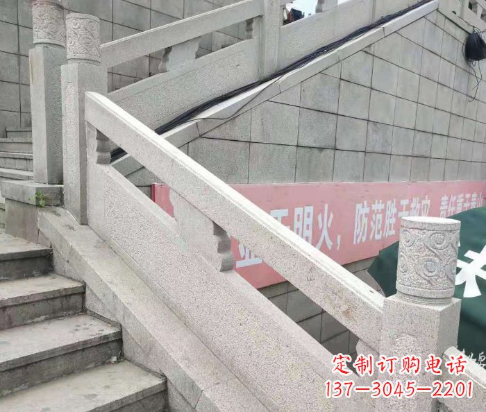 青海园林景观大理石桥栏板石雕_1 (2)