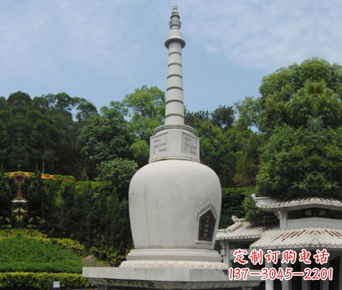 青海园林景观大理石舍利塔石雕