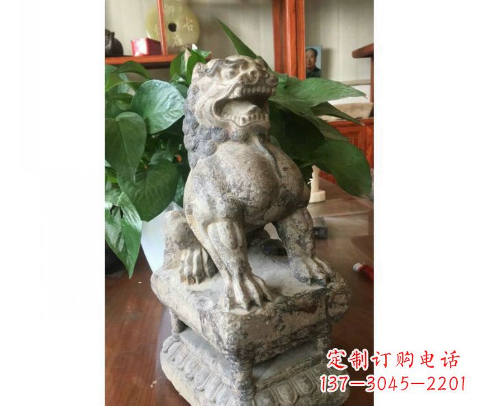 青海园林景观大理石狮子石雕