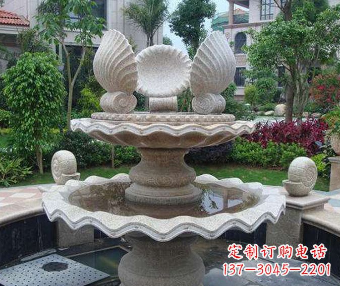 青海园林景观多层喷泉石雕