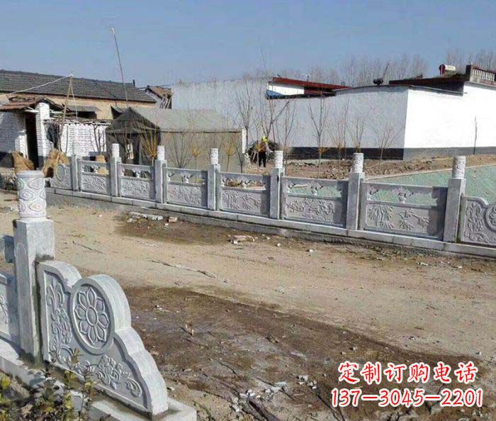 青海园林景观仿古栏板石雕