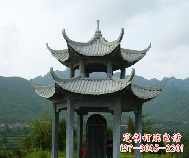 青海园林景观仿古凉亭石雕