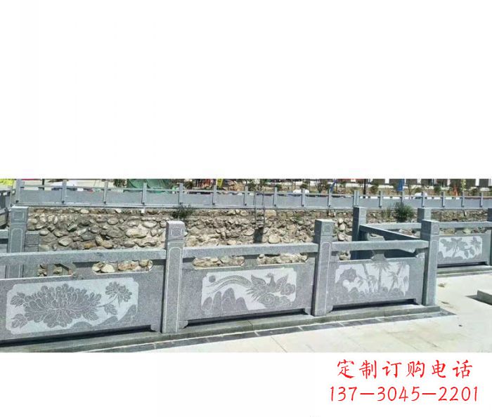 青海园林景观仿古石雕栏板 (5)