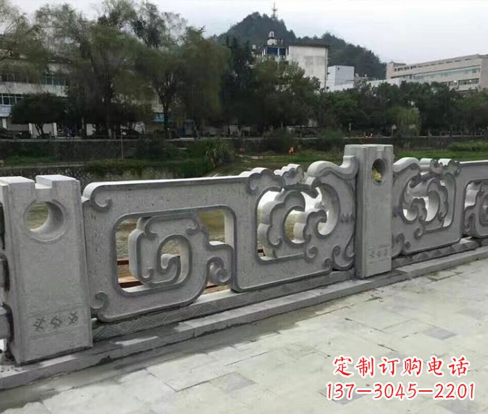 青海园林景观仿古石雕栏板_1