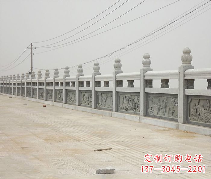 青海园林景观仿古石雕栏板_2