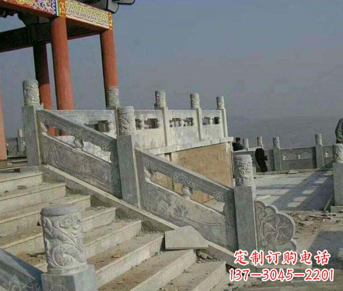青海园林景观仿古石雕栏板