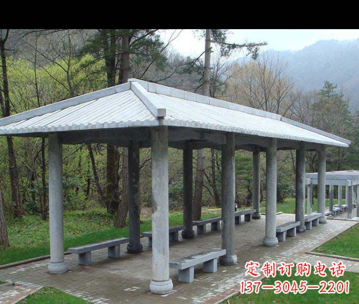 青海园林景观仿古石雕长廊