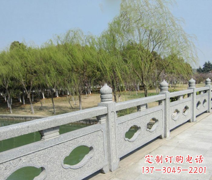 青海园林景观真山桥石雕栏板