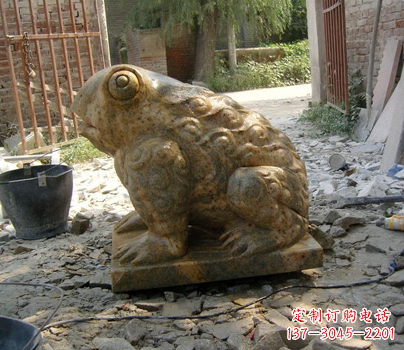 青海招财青蛙石雕