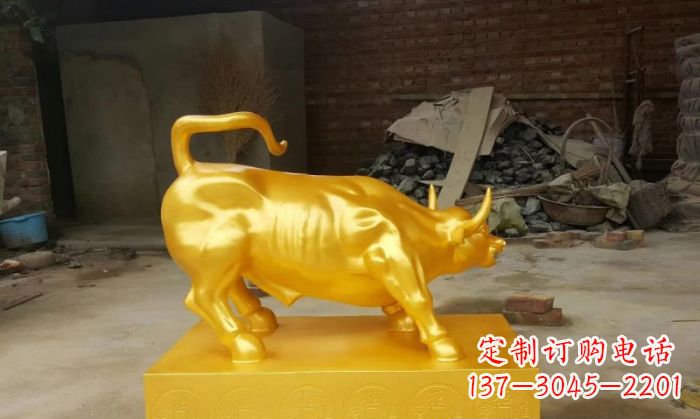 青海招财铜牛雕塑 (2)
