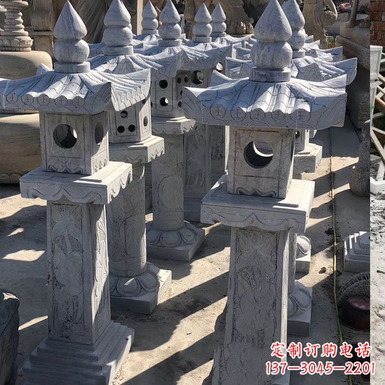 青海中式汉代石雕灯笼