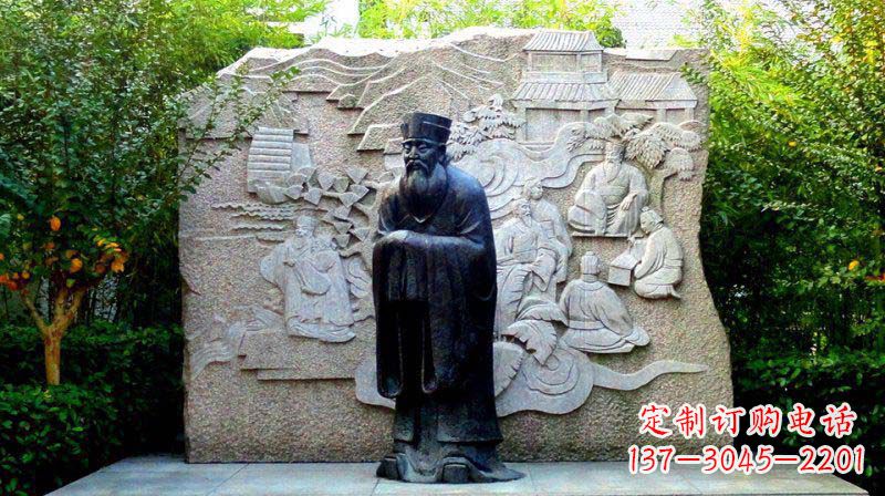 青海朱熹古代名人铜雕_2