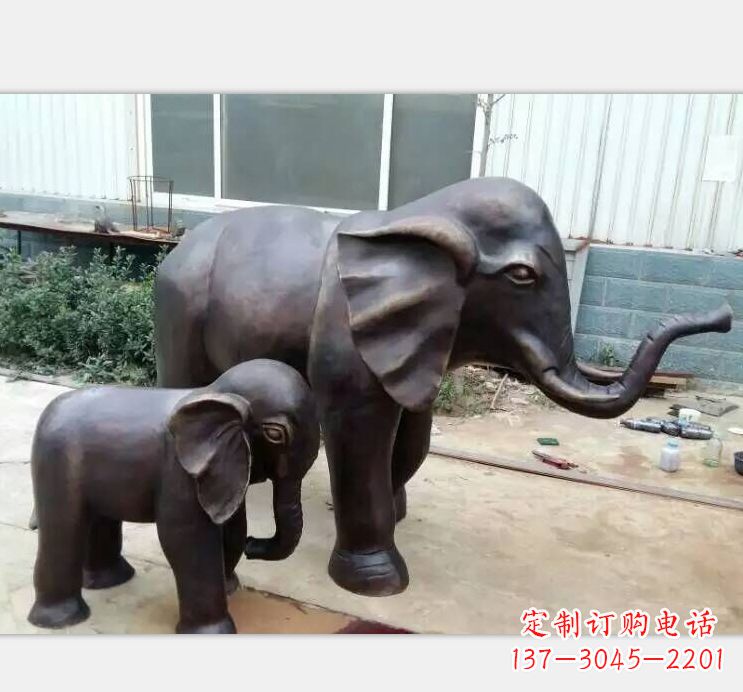 青海铸铜公园大象雕塑