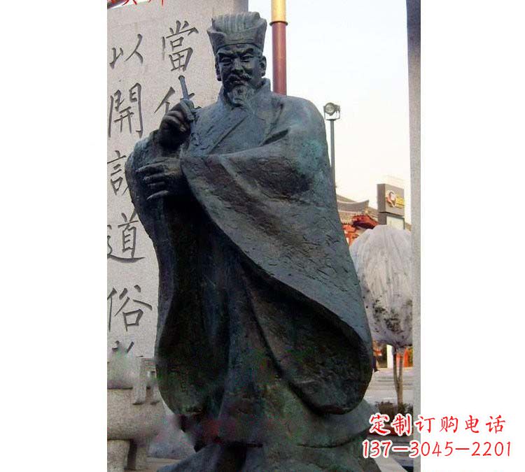 青海铸铜古代名人颜真卿