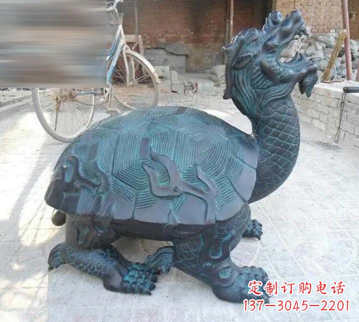 青海铸铜龙龟雕塑222
