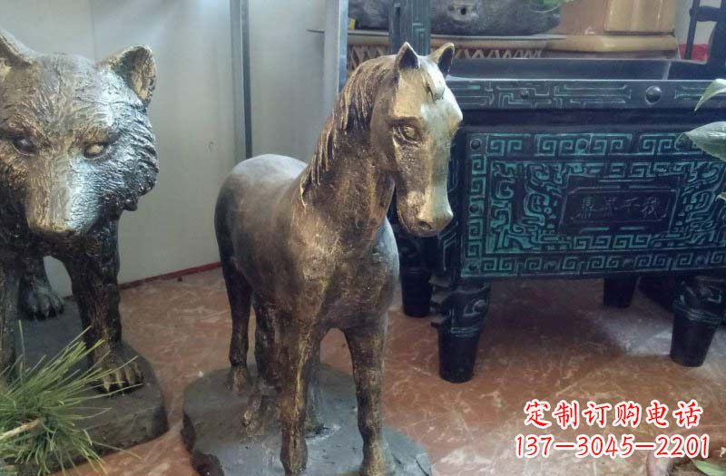 青海铸铜马雕塑222