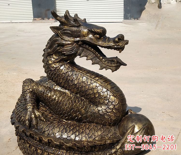 青海铸铜神龙雕塑