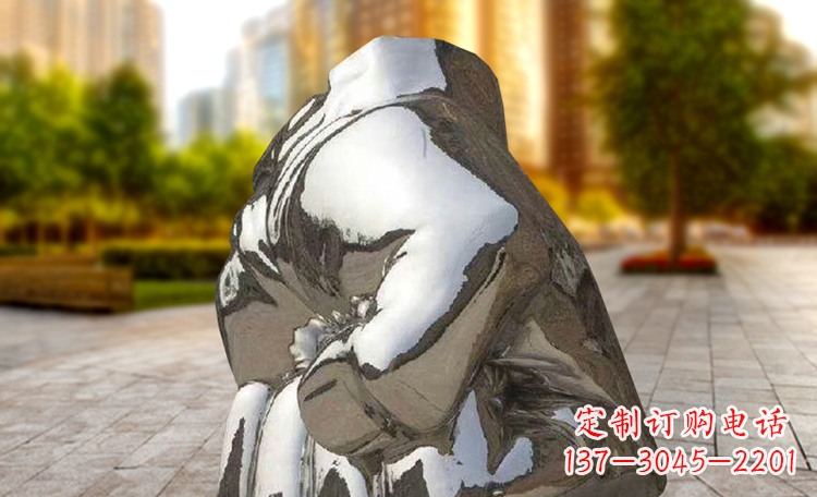 青海不锈钢拳头广场景观雕塑