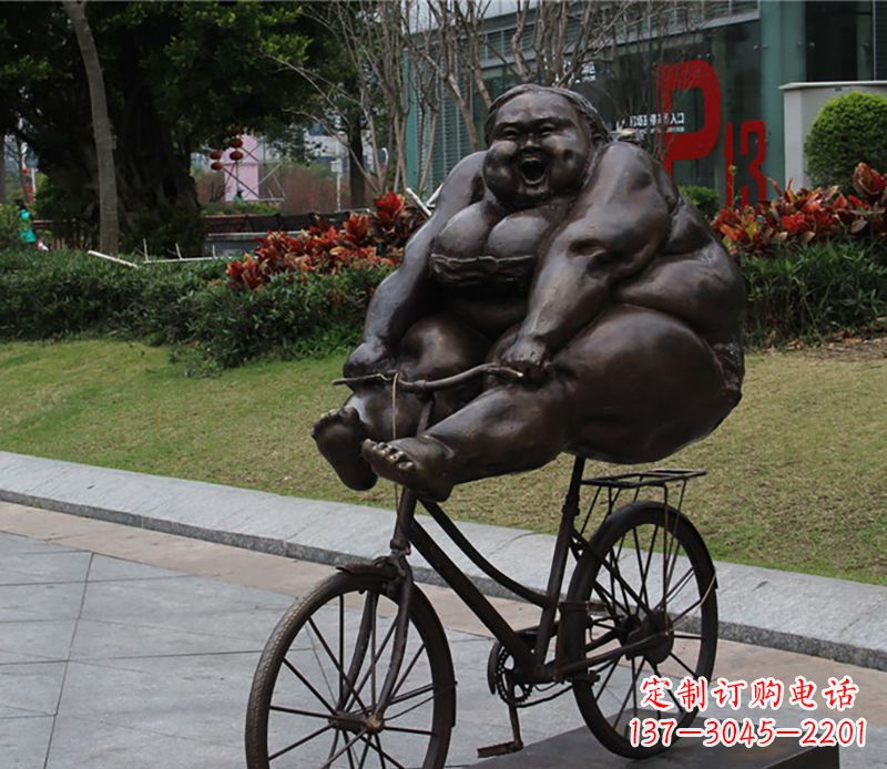 青海自行车铜雕